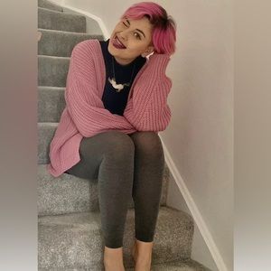 Snag wool footless merino wool tights, silver lining size A/B